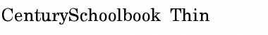 Download CenturySchoolbook-Thin Regular Font Title Preview