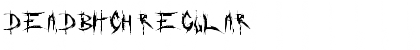 Download DeadBitch Regular Font Title Preview