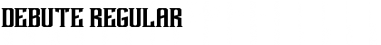 Download Debute Regular Font Title Preview