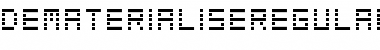 Download Dematerialise Regular Font Title Preview