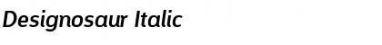 Download Designosaur Italic Font Title Preview