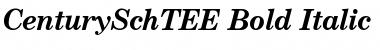 Download CenturySchTEE Bold Italic Font Title Preview