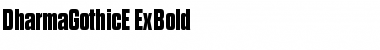 Download Dharma Gothic E ExBold Font Title Preview