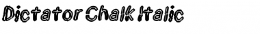 Download Dictator ChalkIta Font Title Preview