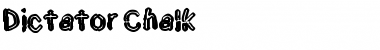 Download Dictator Chalk Font Title Preview