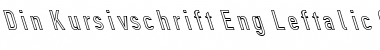 Download Din Kursivschrift LeftEngGho Font Title Preview