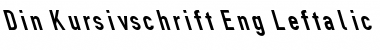 Download Din Kursivschrift LeftEng Font Title Preview