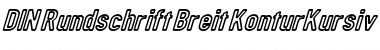 Download DIN Rundschrift BreitKontKu Font Title Preview