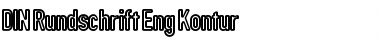 Download DIN Rundschrift EngKont Font Title Preview