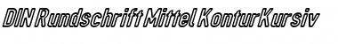 Download DIN Rundschrift MittelKontKu Font Title Preview