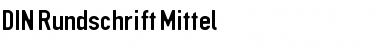 Download DIN Rundschrift Mittel Font Title Preview