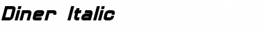 Download Diner Italic Font Title Preview