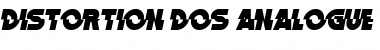 Download Distortion Dos Analogue Regular Font Title Preview