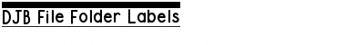 Download DJB File Folder Labels Regular Font Title Preview