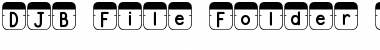 Download DJB File Folder Tabs Regular Font Title Preview