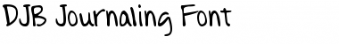 Download DJB Journaling Font Regular Font Title Preview