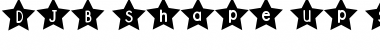 Download DJB Shape Up Stars Regular Font Title Preview