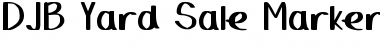 Download DJB Yard Sale Marker Bold Font Title Preview