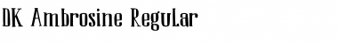 Download DK Ambrosine Regular Font Title Preview