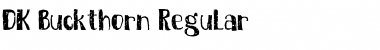 Download DK Buckthorn Regular Font Title Preview