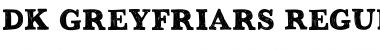 Download DK Greyfriars Regular Font Title Preview
