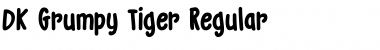 Download DK Grumpy Tiger Regular Font Title Preview