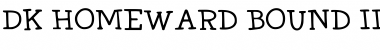 Download DK Homeward Bound II Regular Font Title Preview