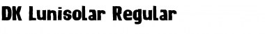 Download DK Lunisolar Regular Font Title Preview