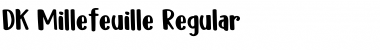 Download DK Millefeuille Regular Font Title Preview