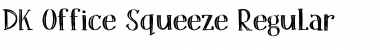 Download DK Office Squeeze Regular Font Title Preview