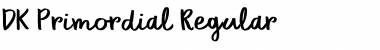 Download DK Primordial Regular Font Title Preview