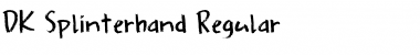 Download DK Splinterhand Regular Font Title Preview