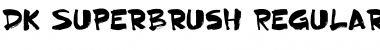 Download DK Superbrush Regular Font Title Preview
