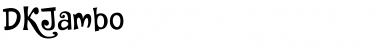 Download DK Jambo Regular Font Title Preview