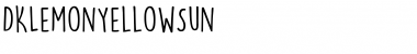 Download DK Lemon Yellow Sun Regular Font Title Preview