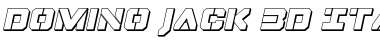 Download Domino Jack 3D Italic Italic Font Title Preview