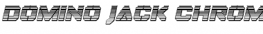 Download Domino Jack Chrome Italic Italic Font Title Preview