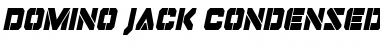 Download Domino Jack Condensed Italic Condensed Italic Font Title Preview
