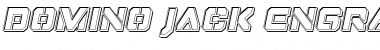 Download Domino Jack Engraved Italic Italic Font Title Preview