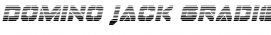 Download Domino Jack Gradient Italic Italic Font Title Preview
