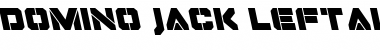 Download Domino Jack Leftalic Italic Font Title Preview