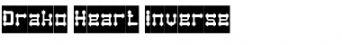 Download Drako Heart-Inverse Regular Font Title Preview