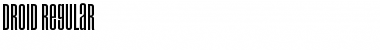 Download Droid Regular Font Title Preview