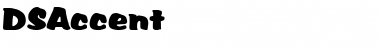 Download DS Accent Regular Font Title Preview