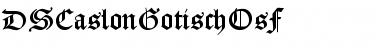 Download DS CaslonGotischOsF Regular Font Title Preview