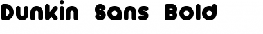 Download Dunkin Sans Bold Font Title Preview