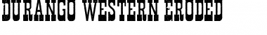Download Durango Western Eroded Regular Font Title Preview