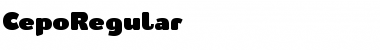 Download CepoRegular Regular Font Title Preview