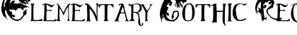 Download Elementary Gothic Regular Font Title Preview