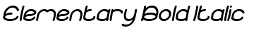 Download Elementary Bold Italic Font Title Preview